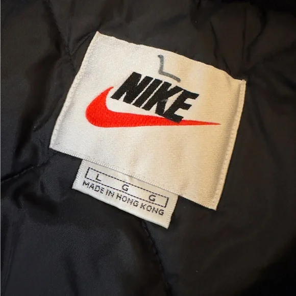 Vintage Nike dark green anorak puffy pull over jacket